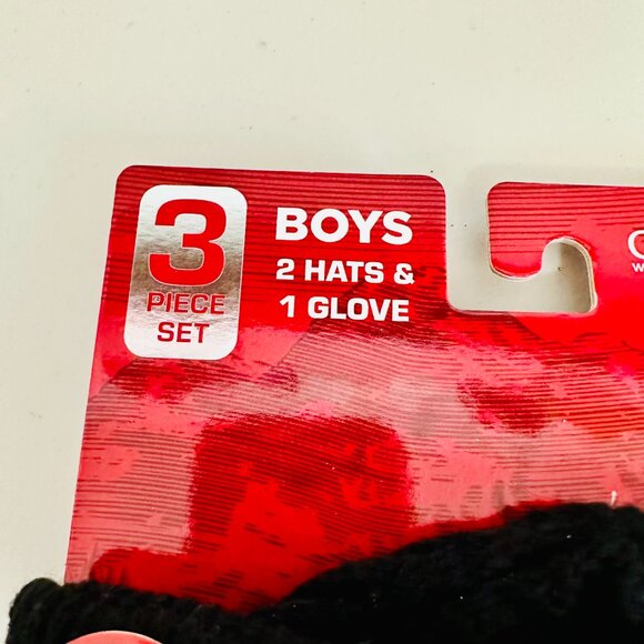 CANADA WEATHER GEAR 3-PIECE KNIT 2 HATS BEANIE AND 1 PAIR GLOVES GIFT SET - Picture 8 of 8